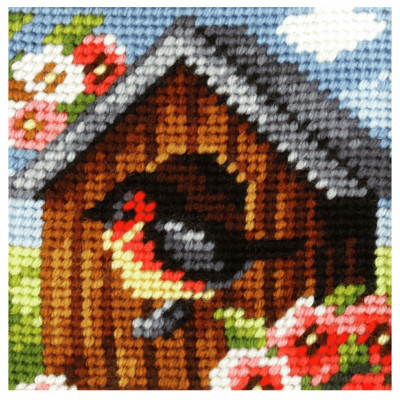 Orchidea Needlepoint Kit: My First Embroidery: Bird House