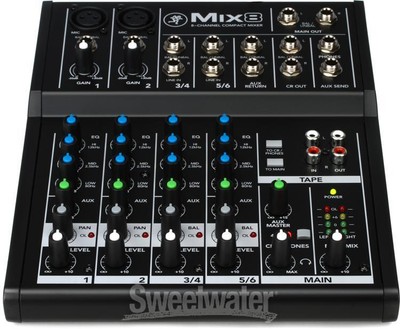 Mackie Mix8 8-channel Compact Mixer