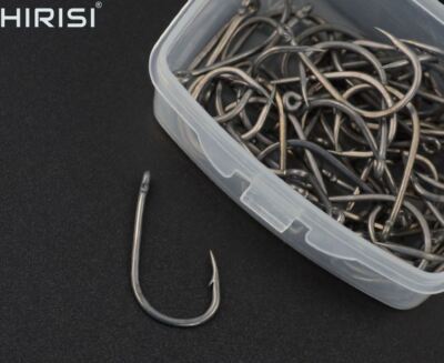 Carp fishing hooks size 2 4 6 8 10 straight shank BARBED 10 or 50 UK