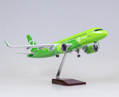 1:80 47CM S7 AIRLINES AIRBUS A320neo Airplane Landing Gear  Resin Aircraft Model