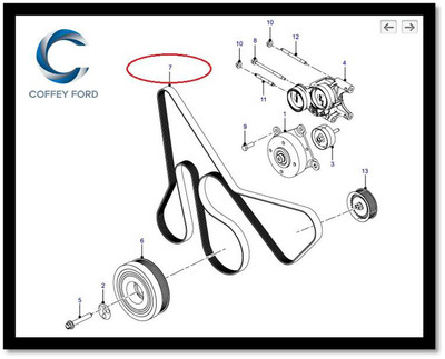 au falcon drive belt diagram