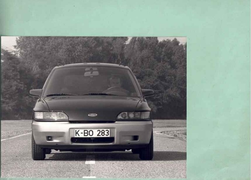 Photo De Presse / Press Photo Original Ghia Ford Eltec Concept 09/1985