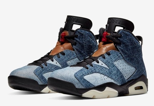 シューズ(男性用) Nike Air Jordan 6 Retro Washed Denim Jordan 6 Retro Washed Denim Men's - CT5350-401 - US