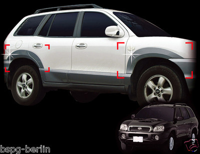 Zubehor Fur Hyundai Santa Fe 00 06 Chrom Blenden C Saulen Molding Tuning Karosserie Exterieur Styling Auto Motorrad Teile