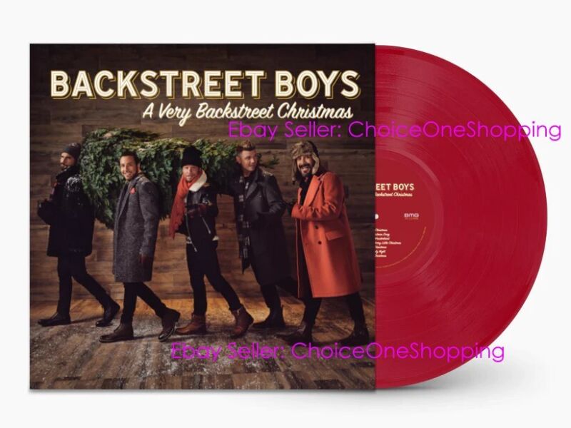 AUTOGRAPHED SIGNED Backstreet Boys BSB A Very Backstreet Christmas Red Vinyl LP