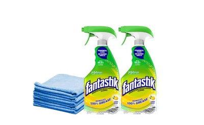 Fantastik All-Purpose Cleaner 32oz Trigger Spray Bottle, Lemon Scent, (2-pack...