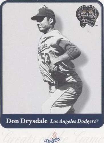 2001 Fleer Greats of the Game - Don Drysdale #30