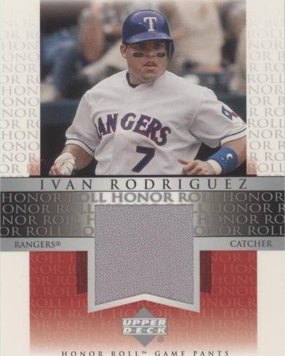 2002 Upper Deck Honor Roll - Ivan Rodriguez #J-IR4