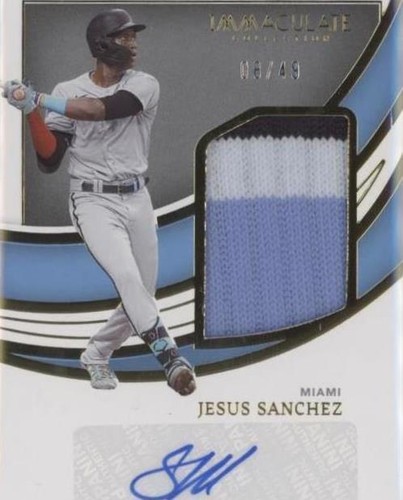 2022 Panini Immaculate Collection - Jesus Sanchez #JSS-JS