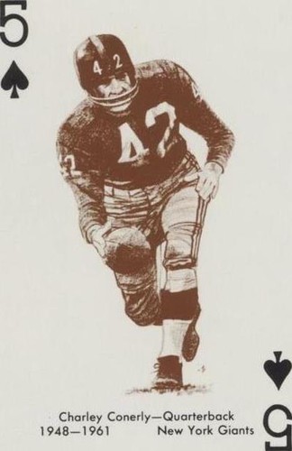 1963 Stancraft Playing Cards Charlie Conerly #5S