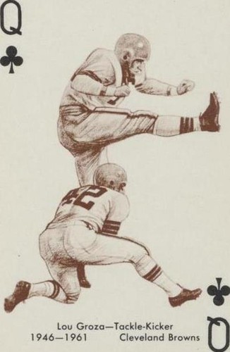 1963 Stancraft Playing Cards Lou Groza #QC