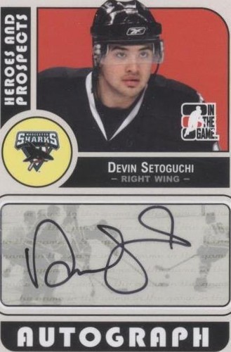2008-09 In the Game Heroes and Prospects - Devin Setoguchi #A-DS
