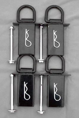4-Heavy Duty Removable D-Ring Stake Pocket 12,000 Lbs.Trailer/Flat Bed PK-SPTD4