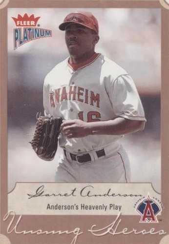 2003 Fleer Platinum - Garret Anderson #216