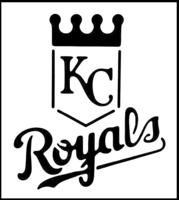 8''x9'' Clear Plastic Stencil - KC Royals (SN508)***
