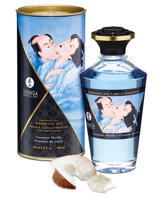 Shunga Warming Oil - 3.5 Oz Intoxicating Chocolate