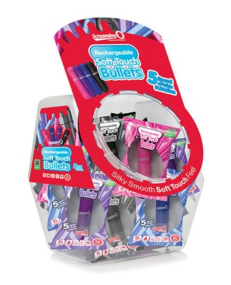 Screaming O Soft Touch Rechargeable Bullets Candy Bowl - Assort. Colors Bowl of