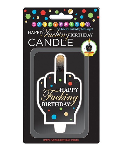 Candyprints Happy F#cking Birthday Adult Party Candle by Little Genie