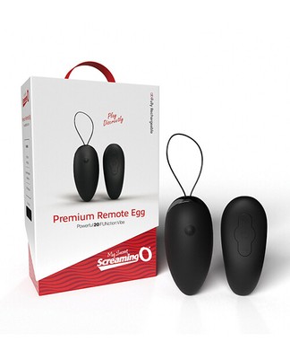 Screaming O My Secret Premium Remote Egg-Black