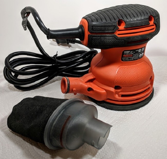 Random Orbital Sander 5 Inch Hook Loop System Compact Size BLACK+DECKER BDERO100