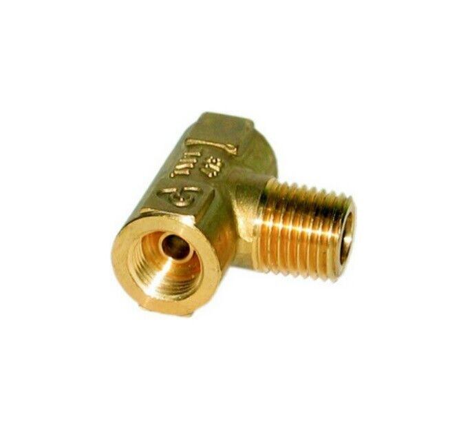 Propane Tank Dual Tee Ball Check Valve Fitting 1/4
