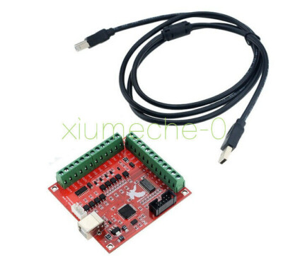 100Khz CNC MACH3 USB Breakout Board 4Axis Interface Driver Motion Controller NEW