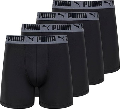 Мужские трусы-боксеры PUMA Active Stretch Boxer из 4 упаковок-BLK-S