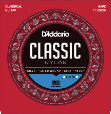 D'Addario EJ27H Classic Nylon HT 6 Classical Guitar Strings, Full String Set New