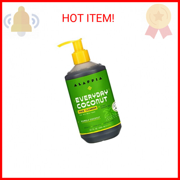 Alaffia Everyday Coconut Face Cleanser for All Skin Types. Leaves Skin Fresh and