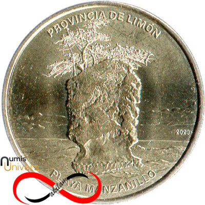 25 Colones de Costa Rica 2023 UNC - Provinces du Costa Rica, Limón
