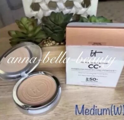 IT Cosmetics (MEDIUM (W) ) CC+ Airbrush Perfecting Powder SPF 50+ | NEW In Box