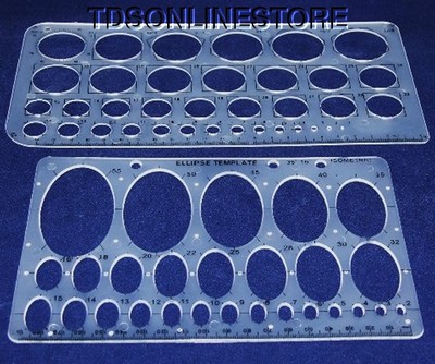 CIRCLE AND OVAL TEMPLATE SET 