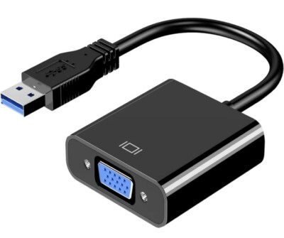 USB to VGA Adapter for Monitor, VGA to USB 3.0/2.0 Converter Pc Laptop Monitor