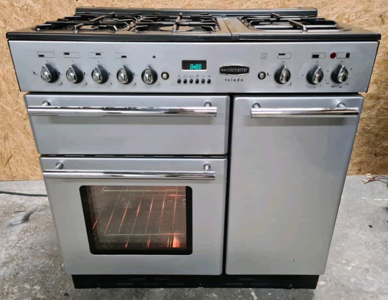 Rangemaster toledo 90 grey gas cooker DELIVERY AVAILABLE in