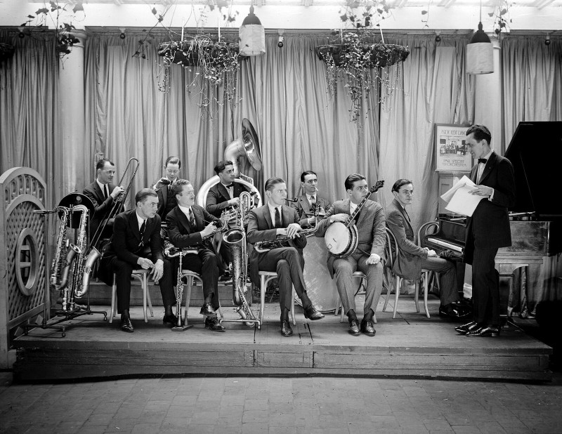 1920-1925 Spechr Band Vintage Old Photo 8.5" x 11" Reprint