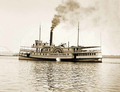 1880-1897 Steamboat Governor Safford, Florida Old Photo 8.5" x 11" Reprint