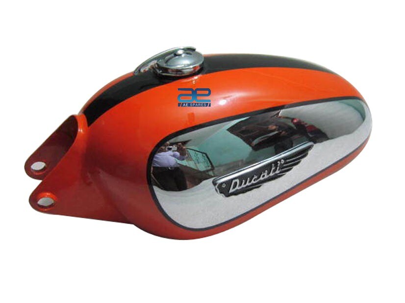 Ducati Scrambler 350CC Chrome And Painted Petrol Fuel Tank With Cap