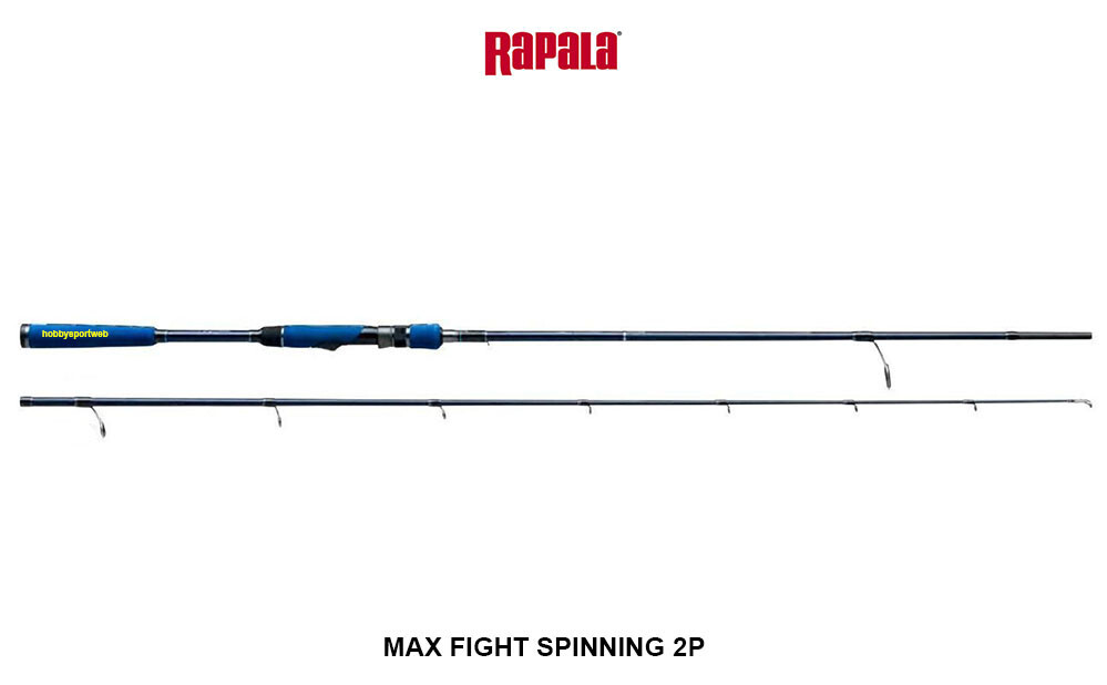 CANNA RAPALA MAX FIGHT AMF902HF SPINNING  274 CM AZ. 21-77 GR IN CARBONIO 2 SEZ.