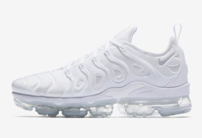NEW Nike Air Vapormax Plus Triple White Mens All Sizes Running Shoes 924453-100