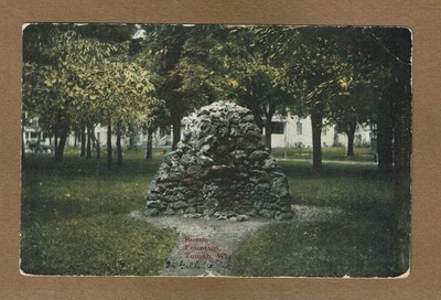 Tomah,WI Wisconsin, Rustic Fountain (in Gillette Park) written below, used 1908