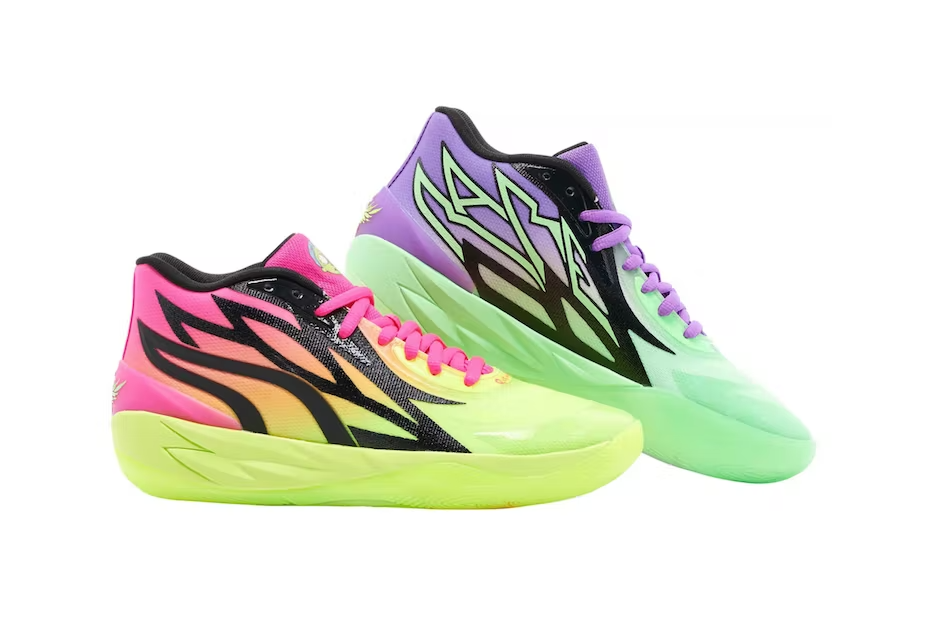 Pre-owned Puma X Lamelo Ball Mb.02 Rick & Morty 377411-02 Men's Size In Multicolor