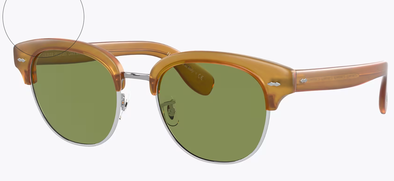 Pre-owned Oliver Peoples Desmon G-15 Polarized Sun 48mm Tuscany Msrp$545 Cumberbatch's Fav In Green