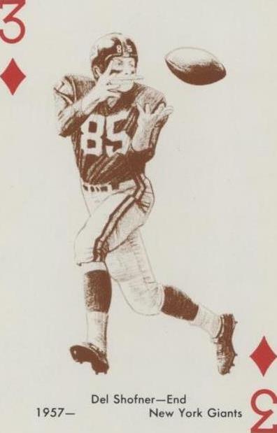 1963 Stancraft Playing Cards Del Shofner #3D