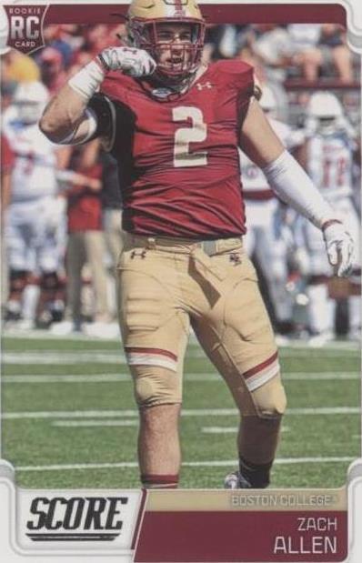 2019 Score Zach Allen #395