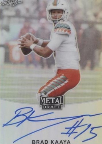 2017 Leaf Metal Draft Brad Kaaya #BA-BK1