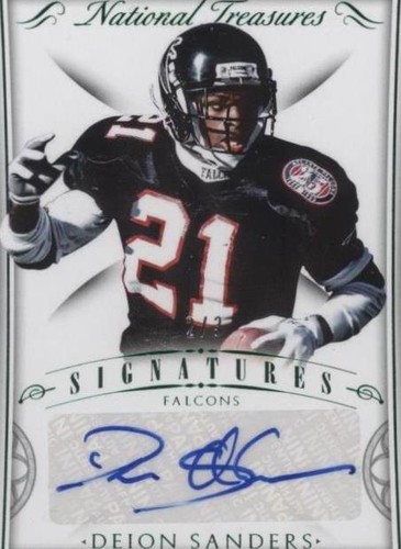 2015 Panini National Treasures Deion Sanders #SIG-DS