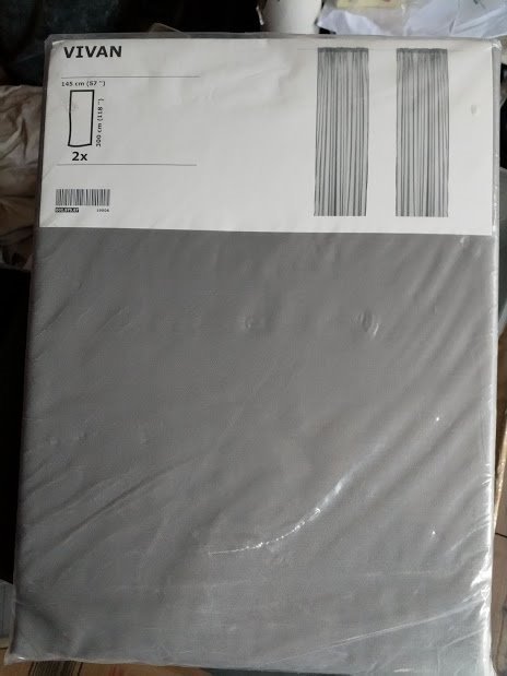 Ikea Vivan Grey Pair Of Curtains Brand New And Still In Packaging