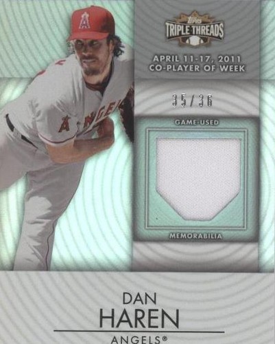 2012 Topps Triple Threads - Dan Haren #TTUR-11