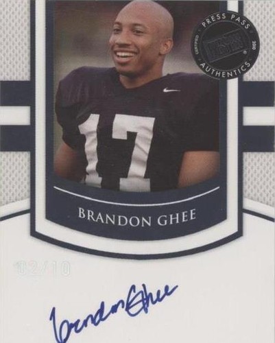 2010 Press Pass Portrait Edition Brandon Ghee #SS-BG