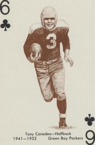 1963 Stancraft Playing Cards Tony Canadeo #6C